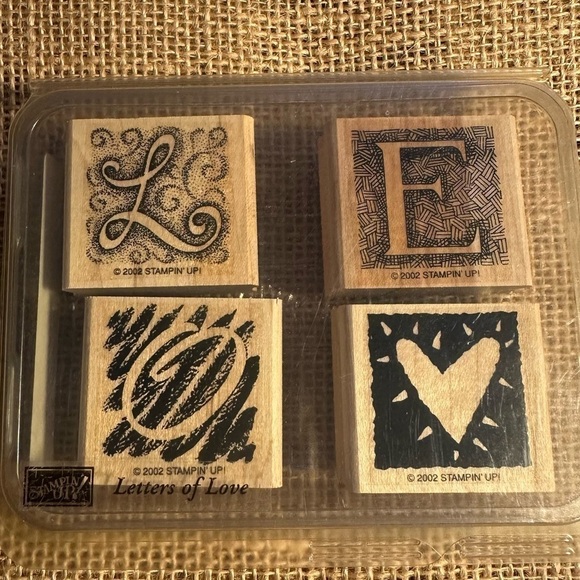 Stampin’ Up! Retired Rubber Stamps Letters of Love New - Picture 1 of 2